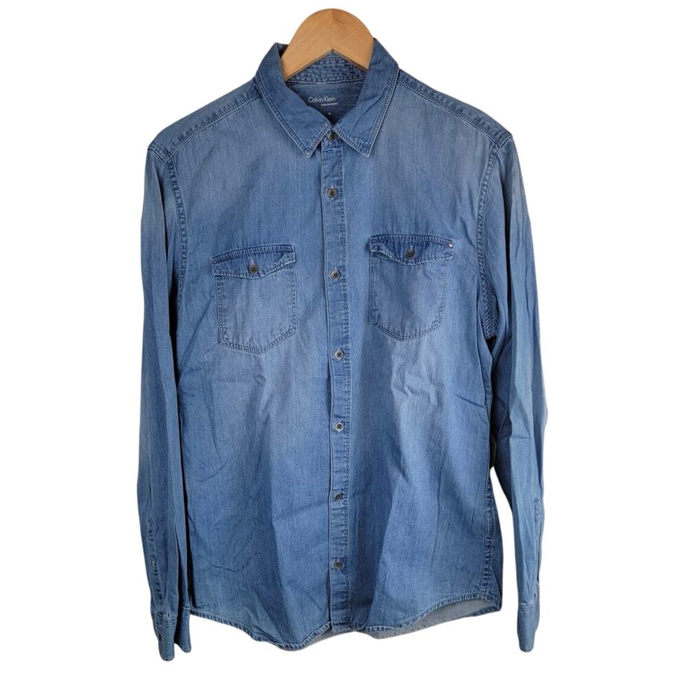 Calvin Klein Jeans Denim Button Up‎ • Mens Medium